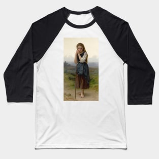 Petite Bergere by William-Adolphe Bouguereau Baseball T-Shirt